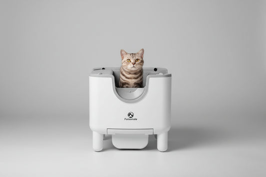 Bac à litière autonettoyant F6 – Bac à litière automatique à dessus ouvert pour chat avec contrôle des odeurs, fonctionnalités de sécurité et entretien facile